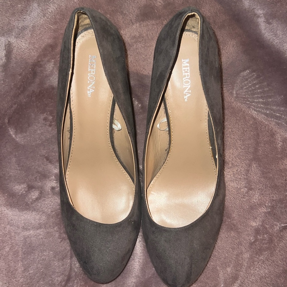 Merona Wedged Suede Dress Shoes